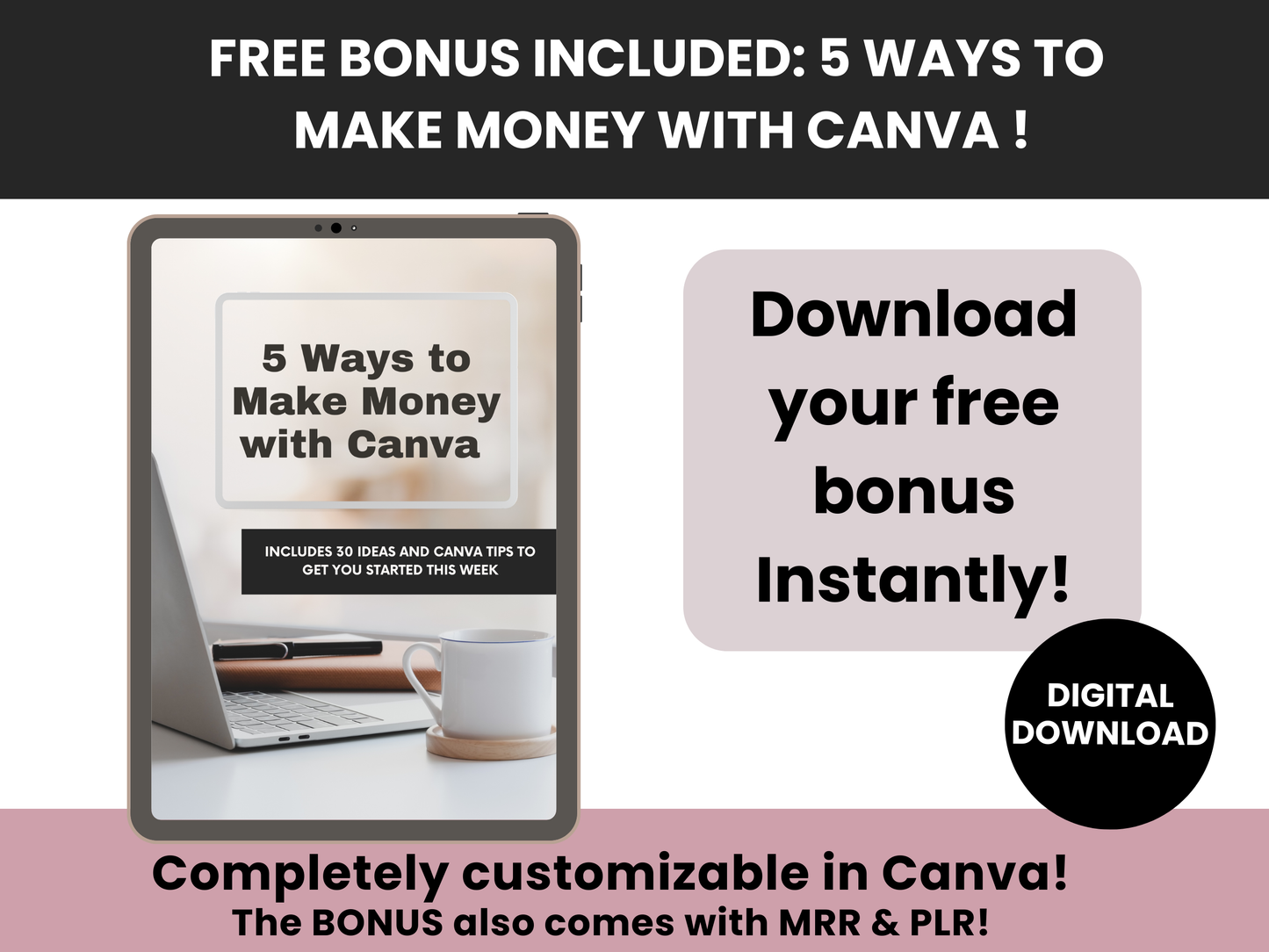 Canva Crash Course for Beginners with MRR & PLR
