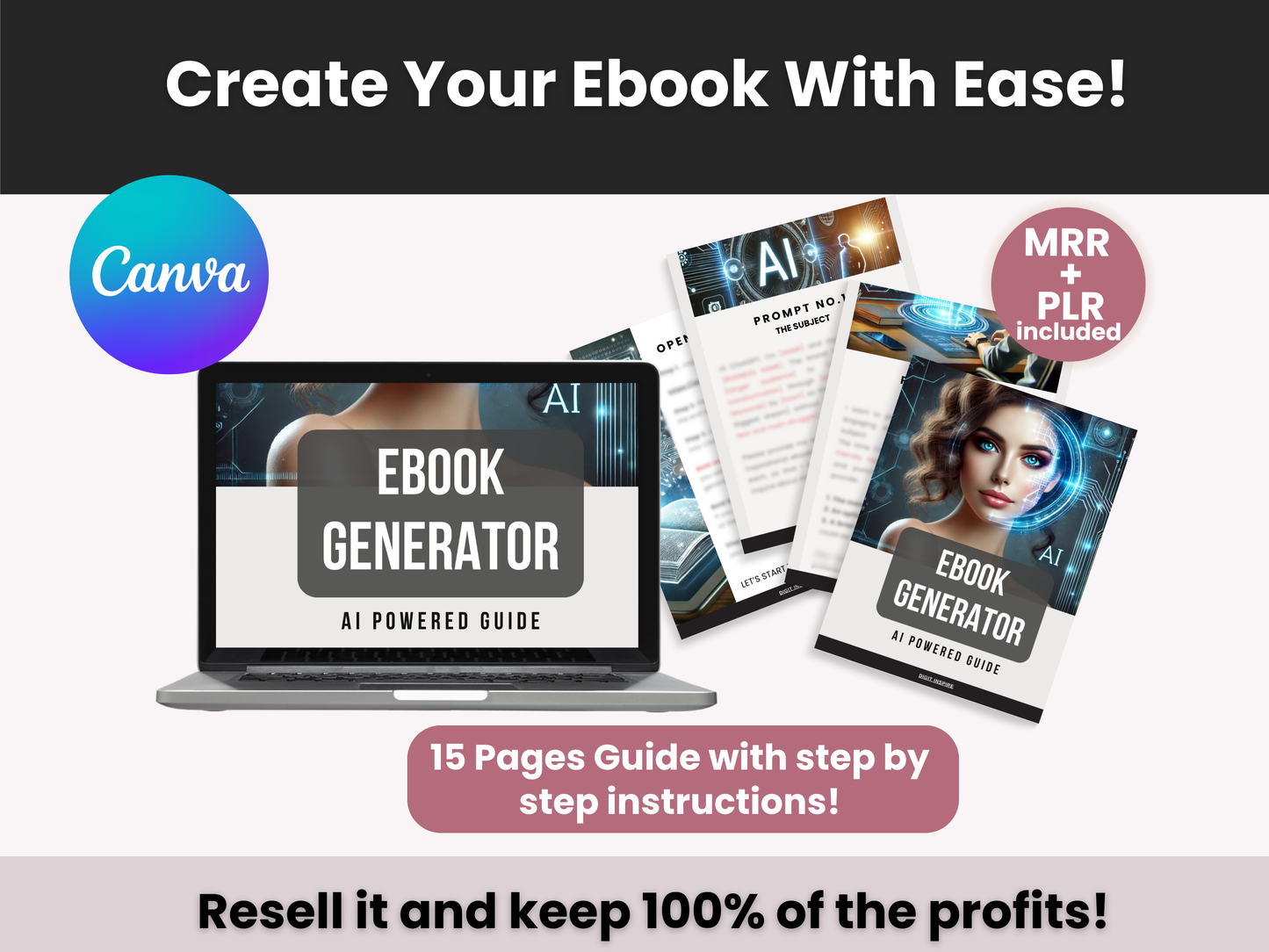 AI Ebook Generator Guide with Master Resell rights and Private Label Rights