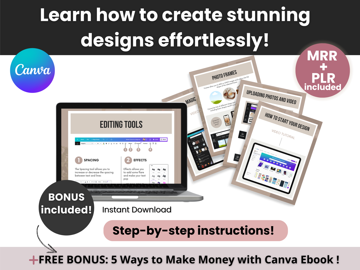 Canva Crash Course for Beginners with MRR & PLR