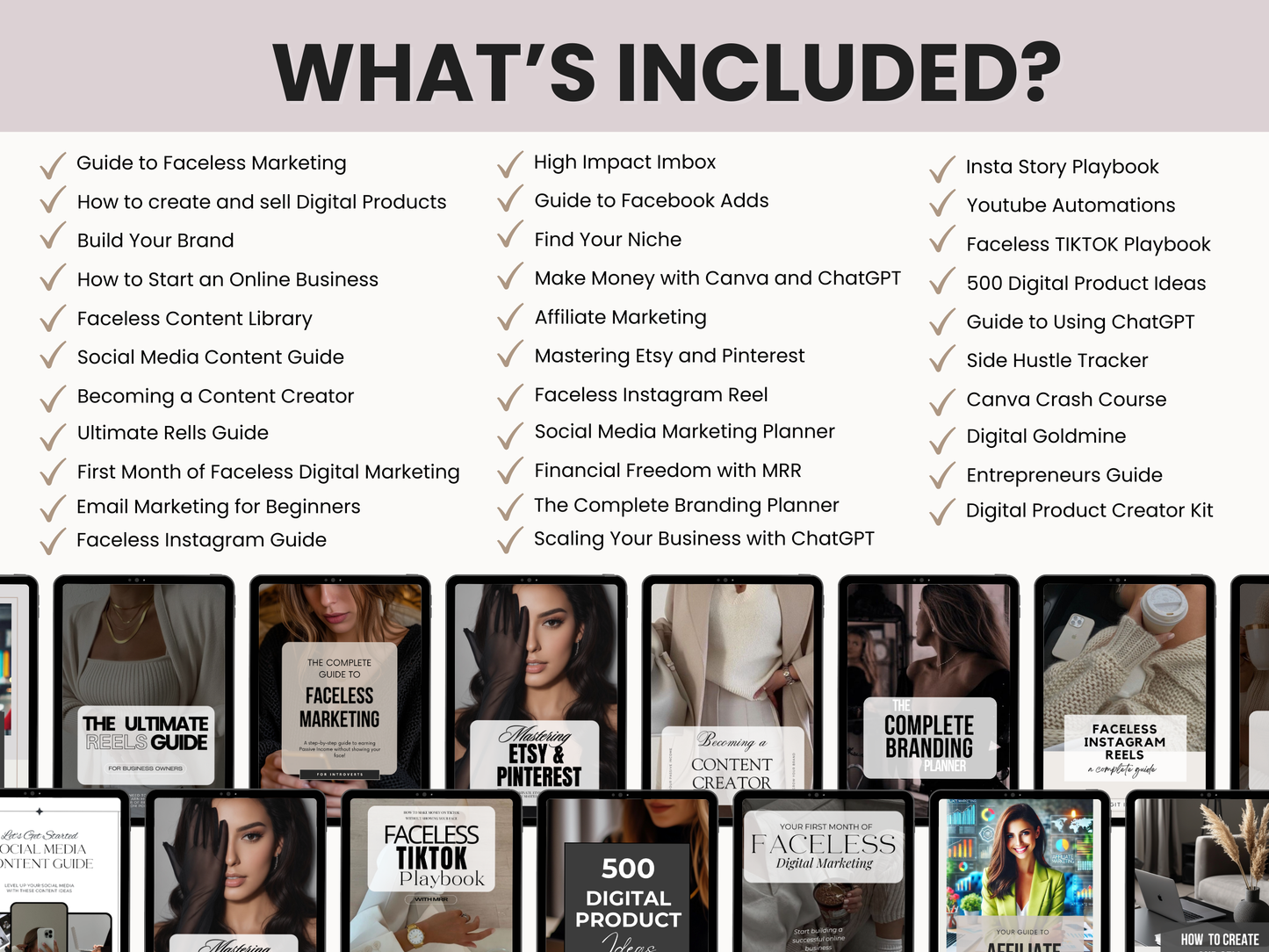 Faceless Digital Marketing Mega Bundle With PLR & MRR