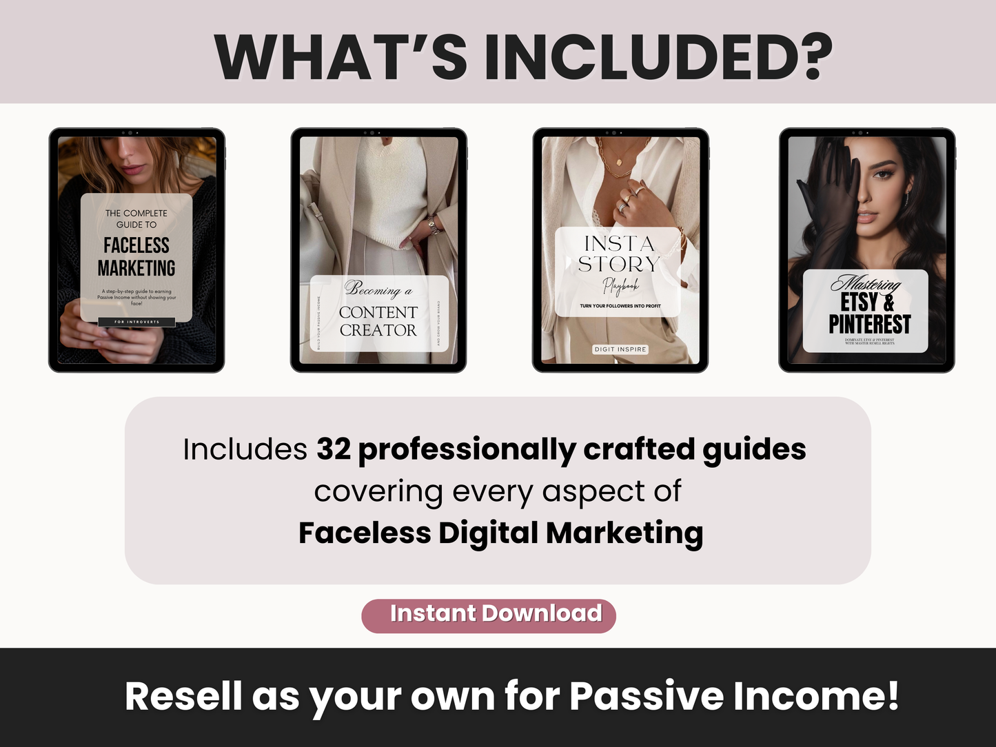 Faceless Digital Marketing Mega Bundle With PLR & MRR