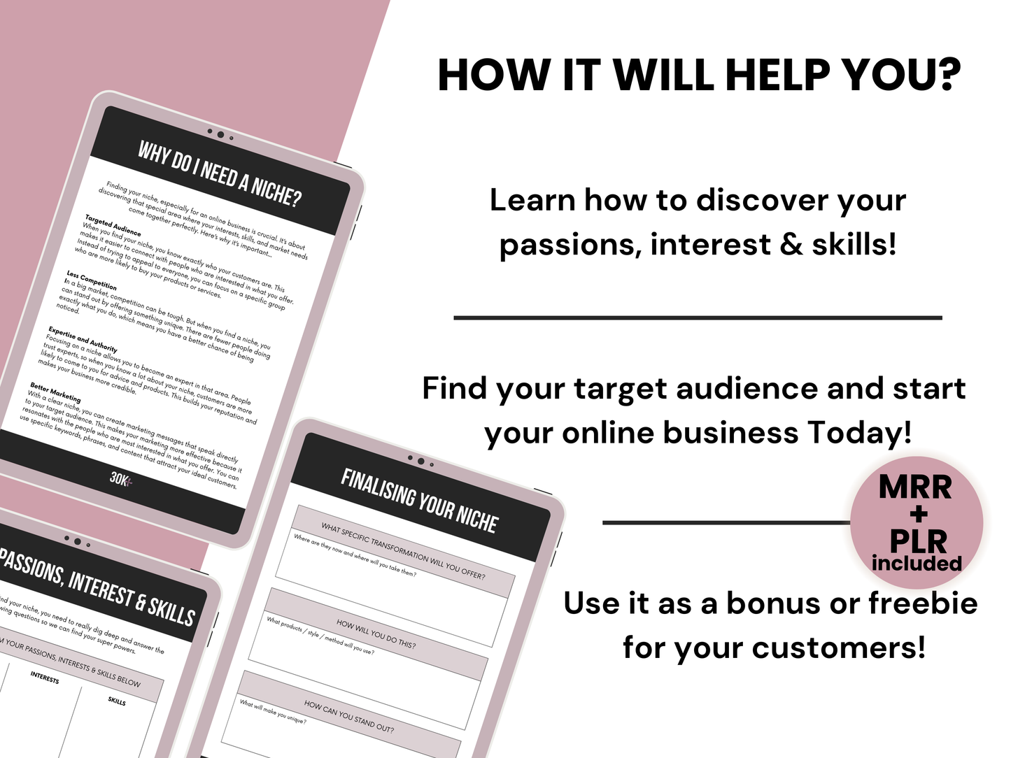 Find Your Niche Guide With Master and Private Label Rights